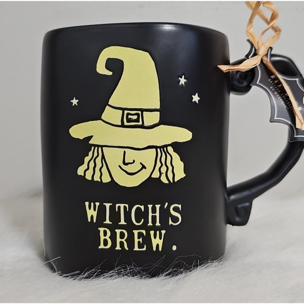 Rae Dunn Witch's Brew Halloween Green Witch Head Hat Mug Coffee Tea Cup 2025 NWT